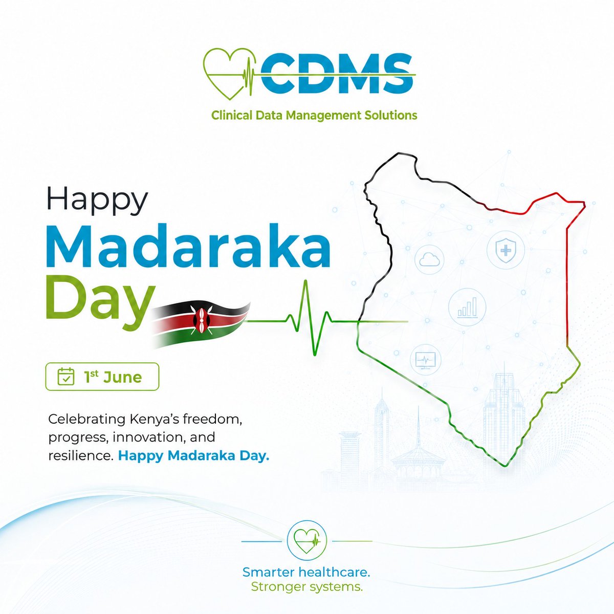 _cdms's tweet photo. Happy Madaraka Day from CDMS Kenya 🇰🇪

Celebrating Kenya’s freedom, progress, innovation, and resilience as we continue building smarter healthcare systems for a stronger future.

#MadarakaDay #CDMSKenya #DigitalHealth #KenyaAt63 https://t.co/uLQ3yrS8m9