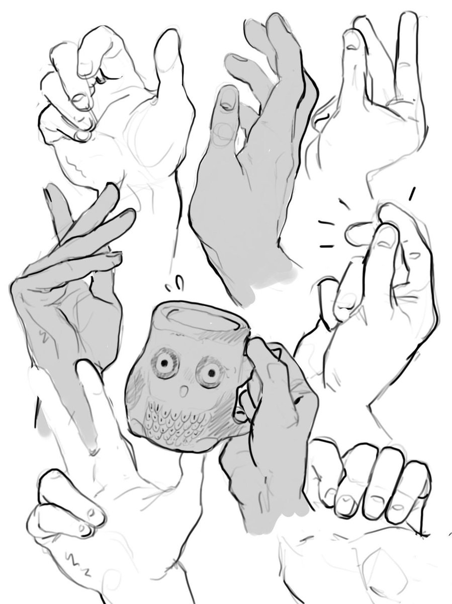 EtheringtonBros's tweet photo. Our feature tutorial/artist for today is this GREAT set of HAND DRAWING notes by the talented @byelacey! This clear break-down of how to tackle the hand as a series of BASIC FORMS is a very effective approach! #gamedev #animationdev #manga #anime #art #drawing #anatomy #comicart https://t.co/0kvtbKeVf1