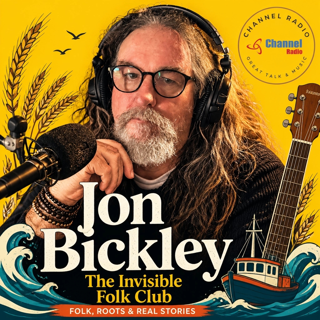 ChannelRadioUK's tweet photo. Stop what you're doing and take a breath. 🌿 

Join Jon Bickley for The Invisible Folk Club: your midday sanctuary and daily pocket of peace. Escape into beautiful folk music every day at 12pm (excl. Saturdays). 

Tune in at https://t.co/4KaJY8wzQ4 📻✨ https://t.co/9YxgesEpbQ