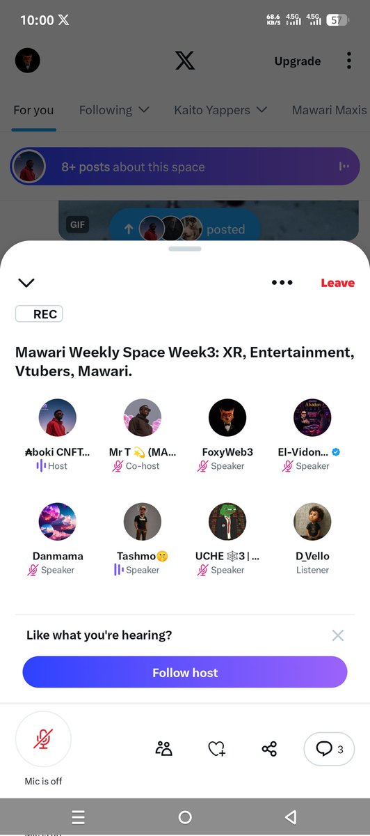 Fxy141's tweet photo. Last Saturday joined community AMA 
Hosted by @AbokiCnft and @mrtandtech1 
We discussed upcoming XR vision use cases in daily life and Vtubers 
Lets make @mawariXR great again https://t.co/fcvpC1PIZu