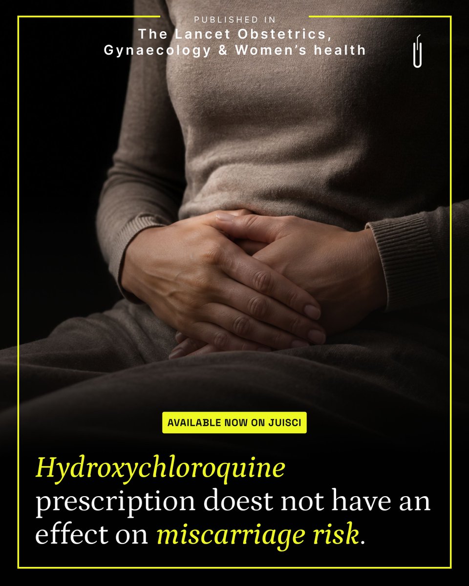 juisci's tweet photo. 💡 Recurrent miscarriage: hydroxychloroquine should not be routine
In a multicentre, randomised, placebo-controlled phase 3 trial, hydroxychloroquine started before conception and continued until 10 weeks’ gestation did not improve livebirth rates versus placebo. https://t.co/09sMCnOAbD
