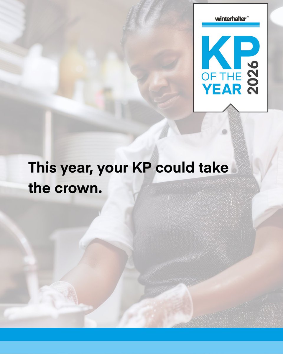 WinterhalterUK's tweet photo. Isn’t it time your KPs got a bit of recognition for all their hard work? The warewashing gurus at Winterhalter are searching for the 2026 Kitchen Porter of the Year and are looking to encourage as many entries as possible. 

https://t.co/UHzbvVD4jD https://t.co/CRjQfuSkFv