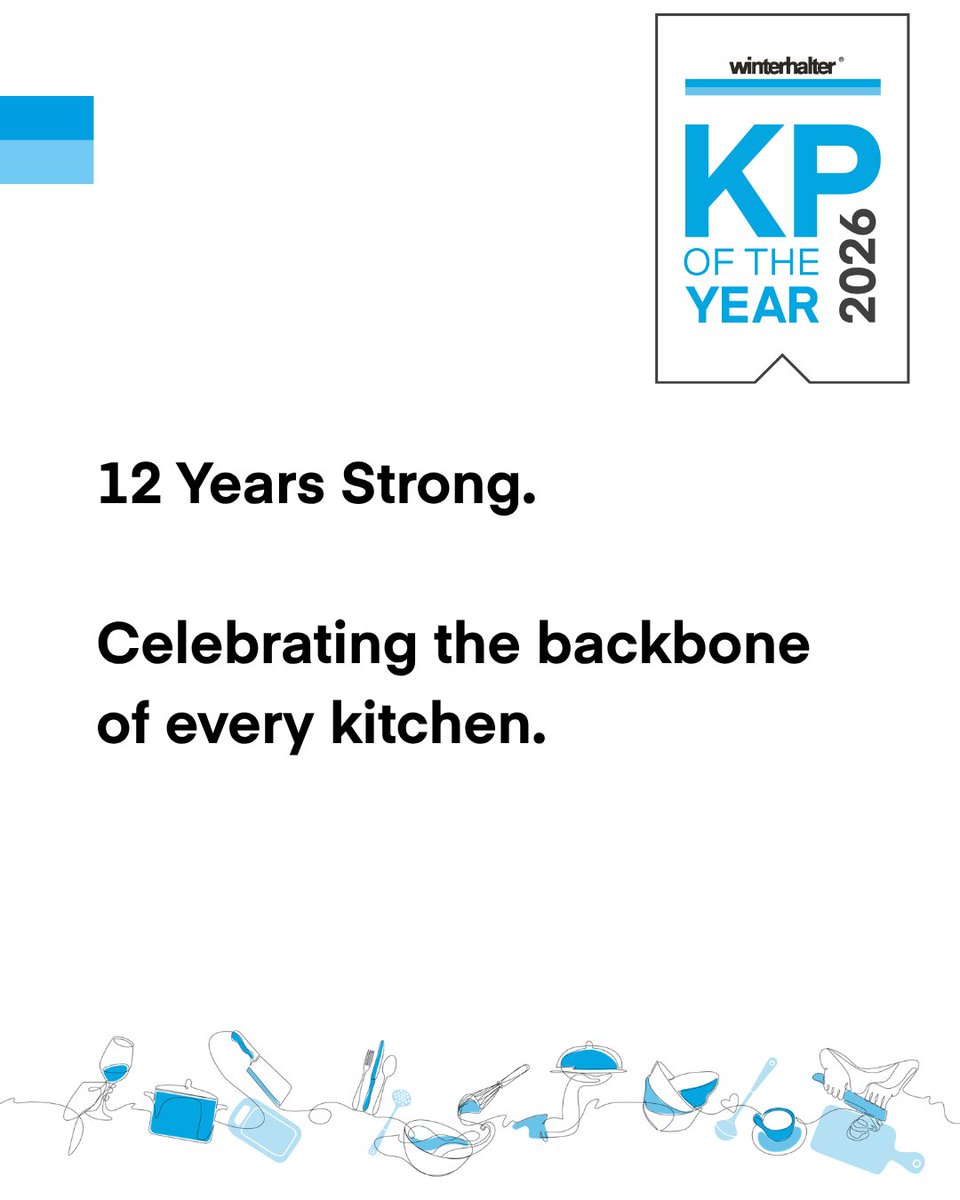 WinterhalterUK's tweet photo. Isn’t it time your KPs got a bit of recognition for all their hard work? The warewashing gurus at Winterhalter are searching for the 2026 Kitchen Porter of the Year and are looking to encourage as many entries as possible. 

https://t.co/UHzbvVD4jD https://t.co/CRjQfuSkFv