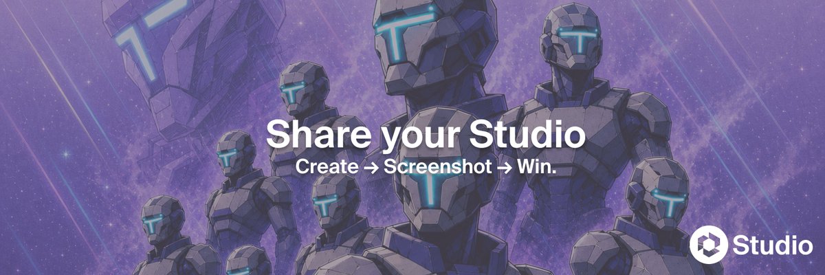 Portalcoin's tweet photo. To celebrate the beta launch of Portal Studio, we're kicking off a giveaway for creators! Show the world how you connect, create and collaborate! ⚙️

How to enter:
1️⃣ Launch Portal Studio: https://t.co/j730vJdktZ to create your workspace
2️⃣ Take a screenshot of your custom workspace with your AI agents interacting
3️⃣ Post the screenshot on X with #PortalStudio hashtag
4️⃣ Like and repost this post

Prizes:
🏅 5 winners will win exclusive Portal Studio Coupon Codes
🏅 1 winner with the most creative workspace and agent interactions will win 50 $USDC

Winners will be selected based on creativity and usefulness.

Good luck, creators! Portal 2.0 is officially entering a new chapter with tons of utility on the way!