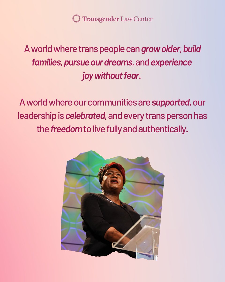 TransLawCenter's tweet photo. This Pride, we're honoring the trans people who came before us: visionaries like Marsha P. Johnson, Sylvia Rivera, Lorena Borjas, Cecilia Gentili, Monica Roberts, and Miss Major Griffin-Gracy, alongside the countless trans people whose courage &amp; leadership shaped our movement. https://t.co/nOqiubeO7y