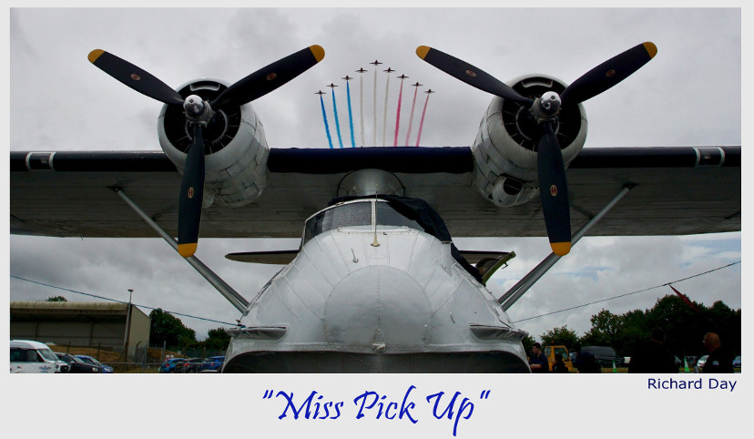 Airscene's tweet photo. The cover image for June features a Catalina framing the Red Arrows as they make their run in to display at RIAT 2025. This entry scored 31 points for Richard Day and finished as 1st Runner Up in last year's calendar competition. https://t.co/CKYtVL7XuZ