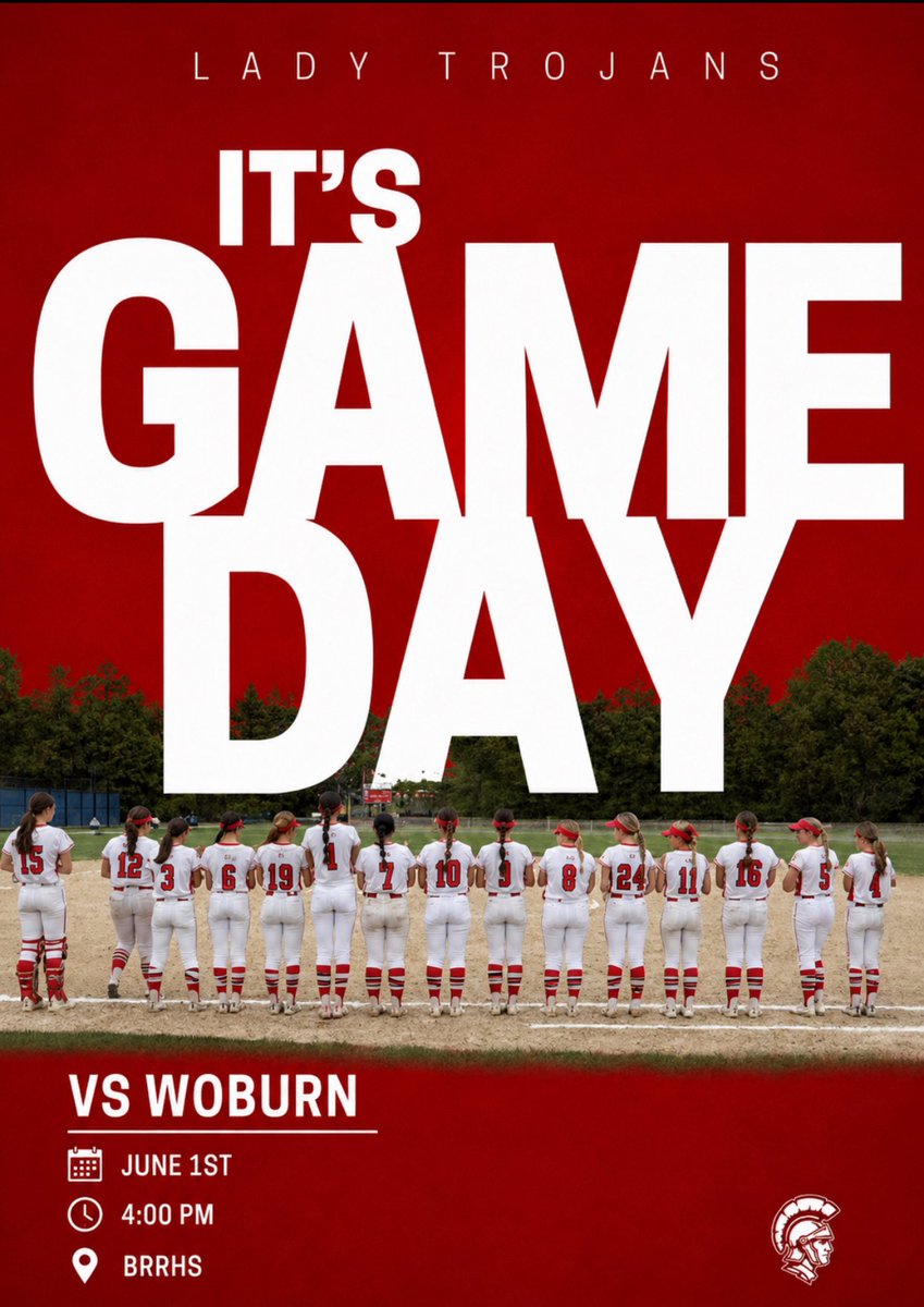 BR_softball's tweet photo. ‼️ROUND 32 today at 4‼️Pack the fields &amp; wear red as we host #27 seed Woburn. LET’S GO! @CamMerritt_News @TauntonToGo  @emchugh229 @enterprisenews
 @bostonherald @TrevorHass
 @ChrisMcDaniel88 @Matty_Wasserman @ReporterRyan24 @T_Mulherin @BGlobeSports @WBSportsRecaps @Jason_Snow_ https://t.co/CQC9HxTbQk