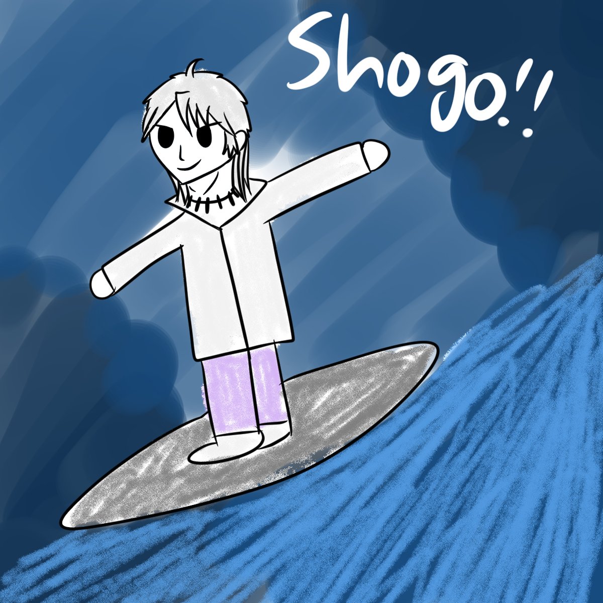 MegaMineStar's tweet photo. Monday-ly scribble: Surfkishima 🌊🌊🌊 https://t.co/yxBabMwGqT
