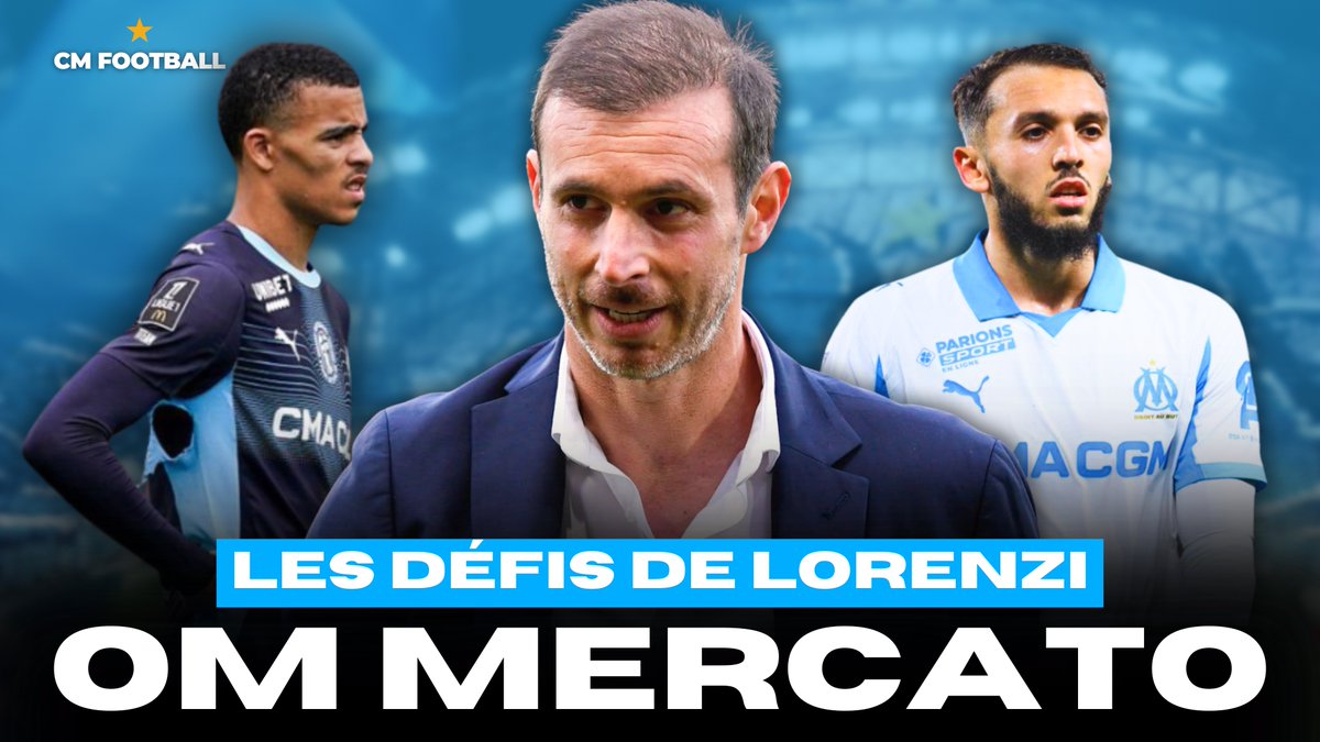 CMFootball_'s tweet photo. On fait le point sur les travaux de Lorenzi à l'OM avec un focus OM MERCATO 🔵⚪️

▶️https://t.co/QJ20zgm7T8◀️

Bonne journée 👋🏽 

À demain pour le Club Olympien 🤜🏽🤛🏽 https://t.co/lqj0KPx2eQ