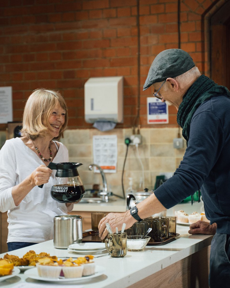 churchofengland's tweet photo. As we mark Volunteers' Week, we’re celebrating those who serve others with warmth and care - just as Jesus taught us. ☕ 

Thank you to every volunteer who helps create moments of connection. 💜

📍 Church of the Martyrs, Leicester/James Atkinson https://t.co/Kk2TkvPkxg