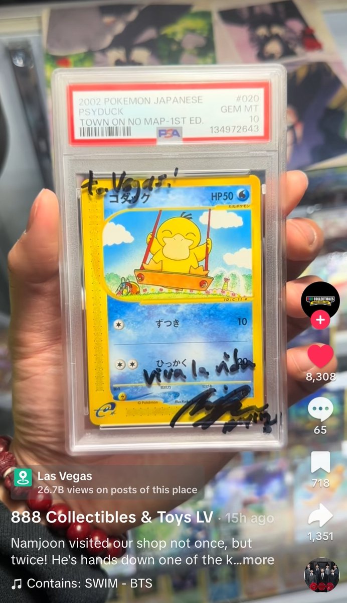 Joonsbase's tweet photo. Toy shop in Vegas shared a story when namjoon visited to buy Pokemon cards. Look at the caption they wrote🥹🥹

"He's hands down one of the kindest celebrities we've ever had the pleasure of welcoming....He was incredibly warm and gracious with our entire staff..." 

Namjoon🥹🫶 https://t.co/IDiL8y4mFA