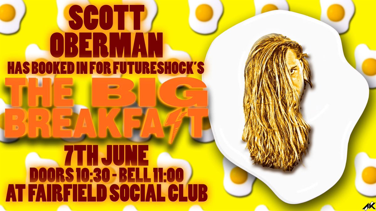 FutureShockWres's tweet photo. 🥓 7TH RESERVATION 🥓

The seventh person checking in for a Big Breakfast is The Real Thing @TheScottOberman!

On the Mega Manchester Wrestling day, start your breakfast with us before heading to @ThisIs_Progress!

https://t.co/QpJSJfyU5F https://t.co/89g9JywyNB