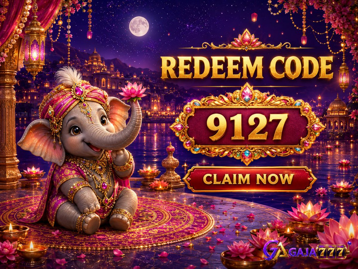 GAJA777VIP's tweet photo. 🎁Today’s Redemption Code: 9 1 2 7        
🎁Join now and get your exclusive bonus ! https://t.co/mf2Oows3mV #gaja777 #bonus #vippartner #slots #CasinoGaming https://t.co/6ZGKjyBJRH