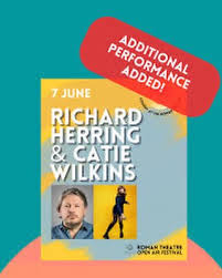 Herring1967's tweet photo. People of St Albans and nearby places, Catie and me are doing a stand up gig on Sunday at the Roman Theatre. Should be amazing and I am working on new material too! First show is basically sold out, but later one needs a few more bums on seats https://t.co/DUmn9kQ3Qa https://t.co/k1Oygtn2cB