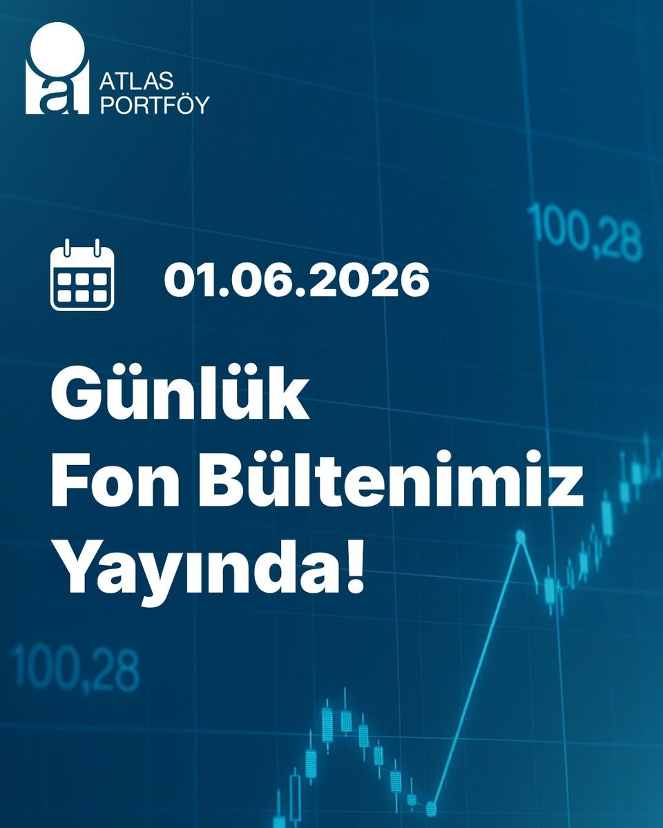 AtlasPortfoy's tweet photo. Günlük Fon Bültenimize https://t.co/vviZIVXaRm linkinden ulaşabilirsiniz!

#AtlasPortföy #GünlükFonBülteni #BirikimlerinYönü #YatırımlarınYönü https://t.co/7YJhQrPBI0