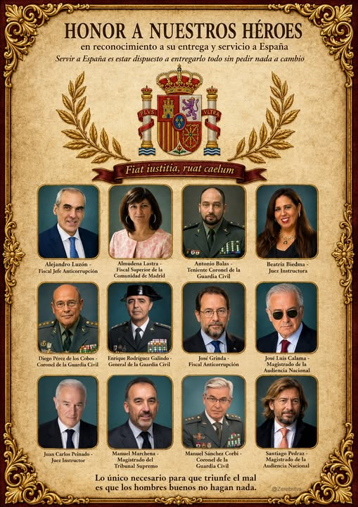 MaykaSpain48's tweet photo. Gracias a un puñado de héroes que han arriesgado su propio futuro para detener a un gobierno criminal y traidor, los españoles tenemos la esperanza de recuperar nuestra nación
Lo han hecho por su honor y sin esperar nada a cambio.
Tienen nuestro reconocimiento y eterna gratitud. https://t.co/zkrlnsHc6j