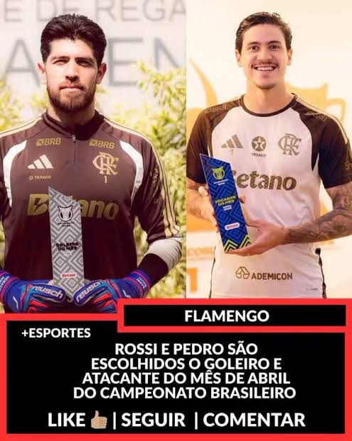 CelloBR's tweet photo. CELOKO! 👀 Melhores de Maio. Merecido demais! 🔴⚫ Pedro é o melhor 9 do país, pivô e finalização de elite! ⚽ Rossi traz a segurança pro time subir as linhas e pressionar sem medo. 🧤🔥 Equilíbrio tático absurdo entre defesa e ataque! 🔝💪 #Flamengo #CRF #SiteOficialDoFlamengo https://t.co/kYi25ciX7N
