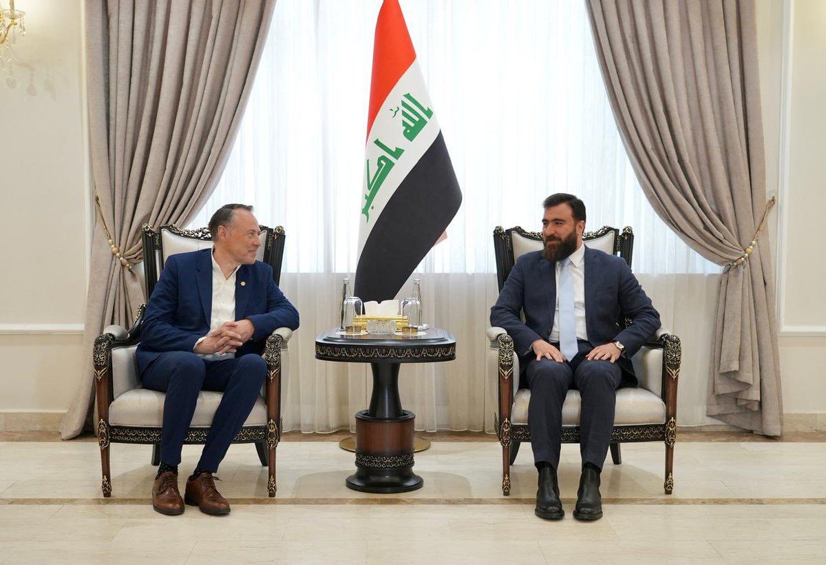 RayanChaldean's tweet photo. استقبلنا اليوم في بغداد وفداً دولياً من الدنمارك وآيسلندا وكندا، وبحثنا واقع العراق وما تحقق من خطوات مهمة في ترسيخ الاستقرار وتعزيز دور مؤسسات الدولة وسيادة القانون.

أكدنا أن قوة العراق تكمن في تنوعه ووحدة أبنائه، وأن التعايش والشراكة الوطنية هما الطريق نحو مستقبل أكثر أمناً وازدهاراً للجميع.

#العراق #بغداد