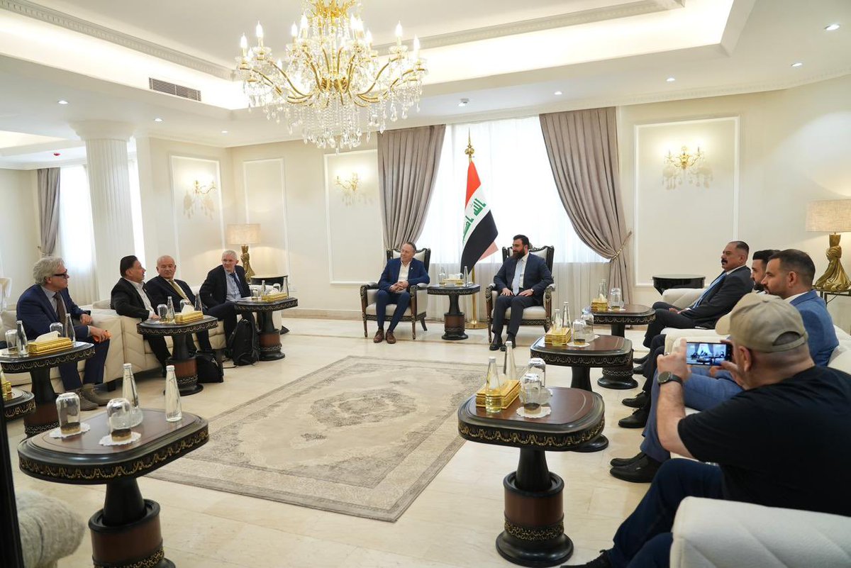 RayanChaldean's tweet photo. استقبلنا اليوم في بغداد وفداً دولياً من الدنمارك وآيسلندا وكندا، وبحثنا واقع العراق وما تحقق من خطوات مهمة في ترسيخ الاستقرار وتعزيز دور مؤسسات الدولة وسيادة القانون.

أكدنا أن قوة العراق تكمن في تنوعه ووحدة أبنائه، وأن التعايش والشراكة الوطنية هما الطريق نحو مستقبل أكثر أمناً وازدهاراً للجميع.

#العراق #بغداد