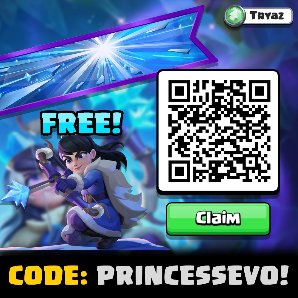 TryazGaming's tweet photo. 🔥 New Season - New Stuff 🔥

2-Star Lucky Chest (Bonustrack): https://t.co/MwDMGiX3Sl 
Free Stuff? - join my WA Channel: https://t.co/1Rnmxt1mfs 
Princess Battle Banner: https://t.co/ONEoNCXMXp
Princess Emote: https://t.co/U5Zt1vFZSk

#clashroyale https://t.co/A59xzQwt6S