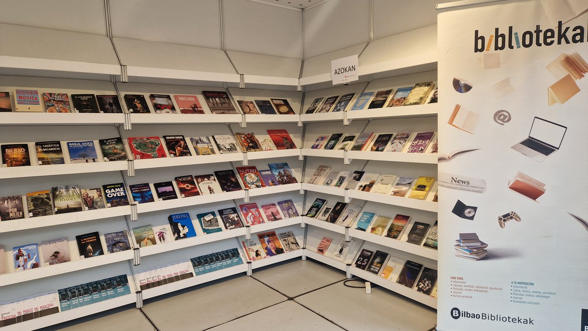 bilbaobib's tweet photo. (2/2)
Bilboko Udal Liburutegien Sareak antolatutako etxolan, azken urte honetan, Bilbori buruzko, Bilboko egileek idatziak edo hiriko argitaletxeek argitaratutako liburuak aurkituko dituzu. https://t.co/LzzOFaDoES