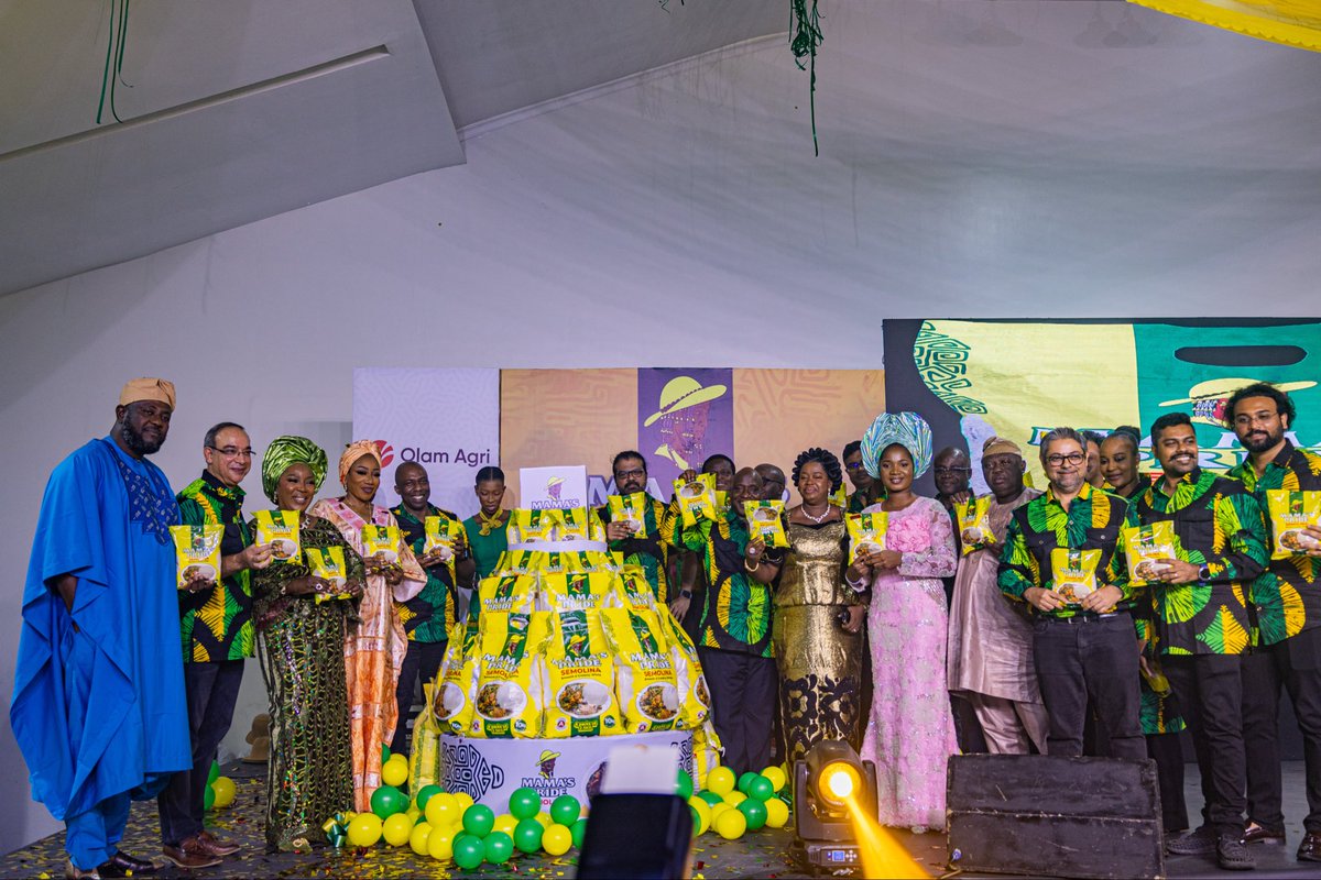 CrownFlourMill's tweet photo. Mama’s Pride Semolina was officially launched in grand style as dignitaries and guests came together to celebrate a brand that stands for quality and 

It was truly a day full of celebration, connection, and fun.

#CrownFlour#Crowncfm#Olamagric https://t.co/boKpGNl2JP