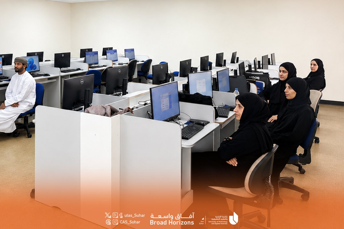 UTAS_Suhar's tweet photo. #يوتاس_صحار   
نفذت جامعة التقنية والعلوم التطبيقية بصحار برنامجا تدريبيا بعنوان "التدريس الذكي: تطبيقات واستراتيجيات لتقديم دروس أكثر فاعلية"، في خطوة تعكس التزام الجامعة بتطوير منظومة التعليم وتعزيز جاهزية كوادرها الأكاديمية لمتطلبات المستقبل.

وسلط البرنامج الضوء على أحدث التطبيقات التعليمية والاستراتيجيات التدريسية المبتكرة التي تسهم في تحويل القاعات الدراسية إلى بيئات تعليمية تفاعلية ومحفزة للإبداع، بما يعزز من فاعلية التعلم ويرتقي بتجربة الطلبة الأكاديمية.

ويأتي هذا البرنامج ضمن جهود الجامعة المستمرة لتمكين أعضاء الهيئة التدريسية من توظيف التقنيات الحديثة والممارسات التعليمية المتقدمة، ومواكبة التحولات التربوية والتقنية في قطاع التعليم، بما يسهم في بناء تجربة تعليمية أكثر ذكاءً وتأثيرا، ترتكز على الابتكار والتفاعل لدى المعلم لتحقيق مخرجات تعليمية نوعية.  

#آفاق_واسعة 
#جامعة_التقنية_والعلوم_التطبيقية_بصحار