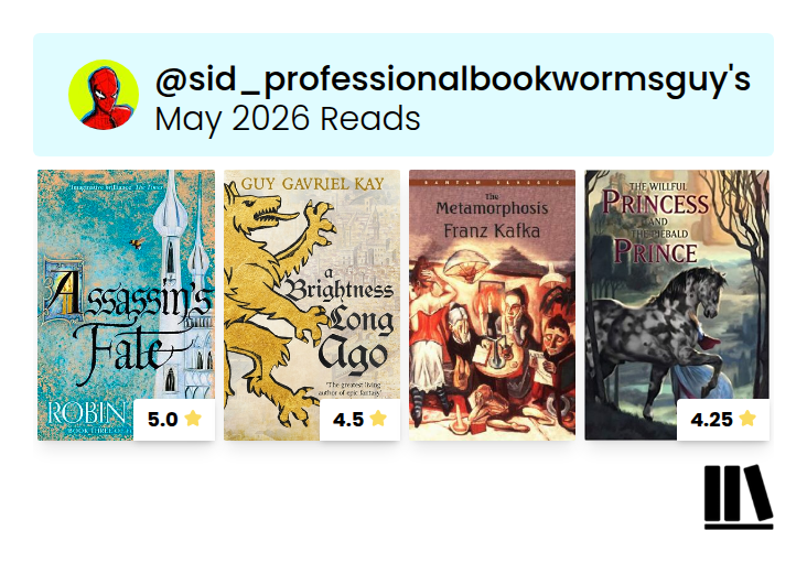 car_a_carn42's tweet photo. May Wrap-Up! Less books and pages than I've generally done this month but I did read what is probably gonna be my book of the year this month so, eh, who gaf https://t.co/4BQcjoCzf3