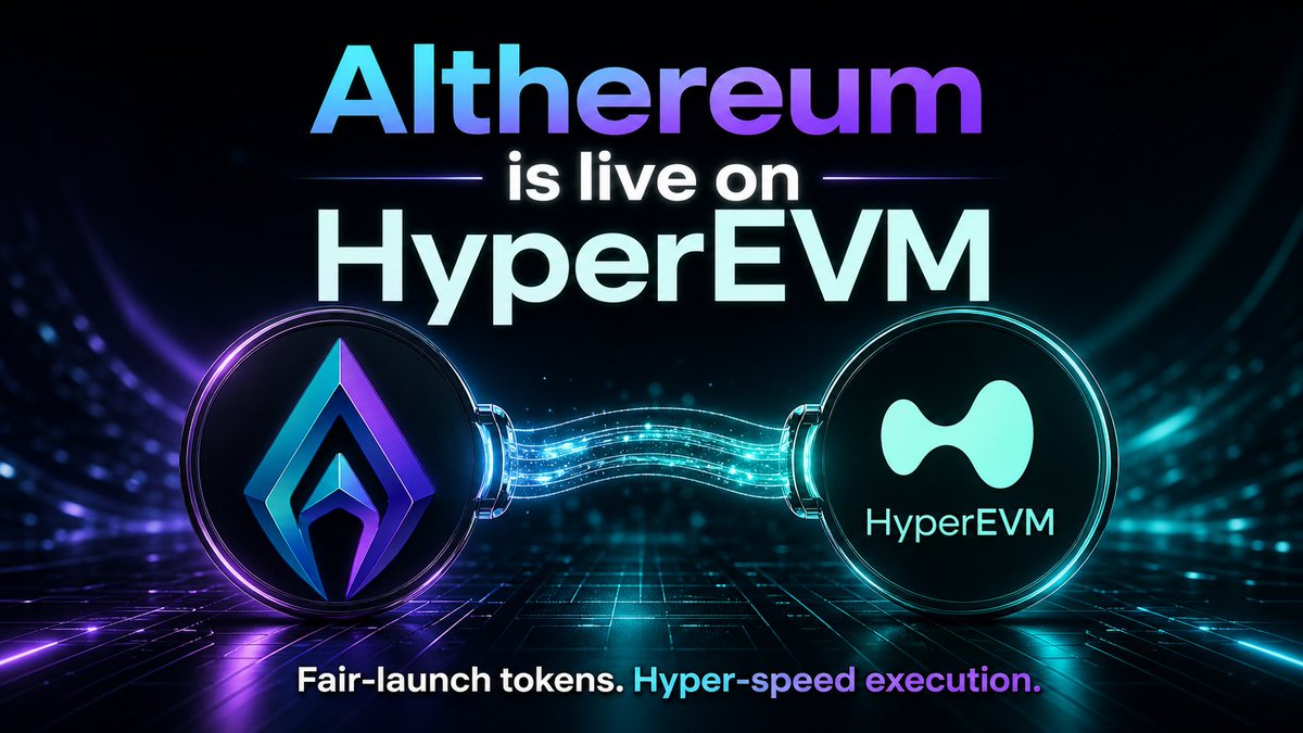 althereumdotcom's tweet photo. Althereum is live on HyperEVM.

First token deployed: Hypurr $PURR
https://t.co/pVy3wIJYlg
Factory: 0xA2B300fBCfDcfFFD35aFe396d5D87150B44B14AE
HyperSwapV2 Router: 0xb4a9C4e6Ea8E2191d2FA5B380452a634Fb21240A

@HyperliquidX @HyperSwapX hyperliquid:native $ALTH https://t.co/pcj4QzlQm2
