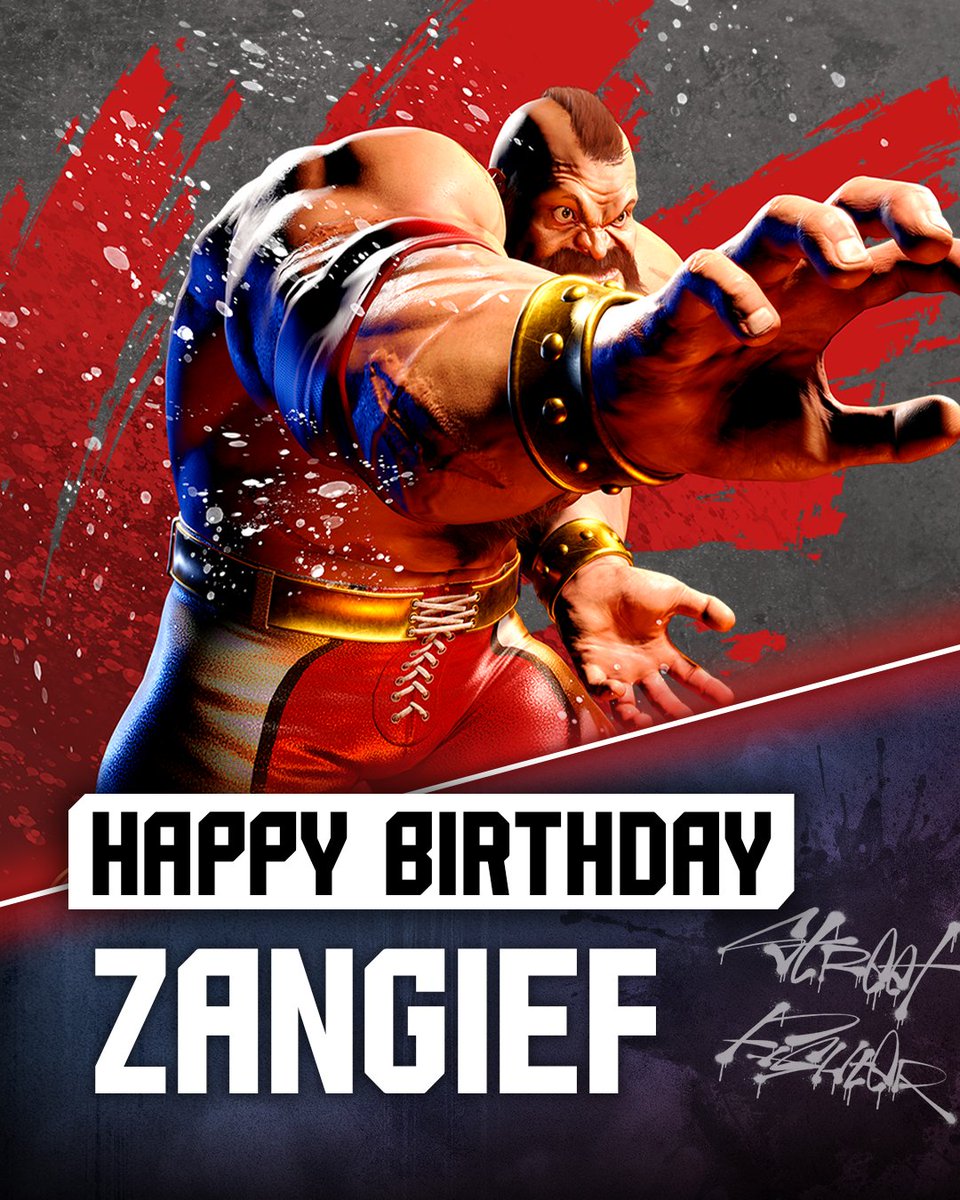 CAPCOM_Germany's tweet photo. Alles Gute zum Geburtstag, Zangief! 💥

Pure Kraft, eiserne Disziplin und ein Herz für den Ring – Zangief beweist seit Jahren, dass wahre Stärke weit über Muskeln hinausgeht. Mit jedem Suplex bringt der Red Cyclone die Arena zum Beben!

Springt in den Battle Hub, zeigt euren Kampfgeist und sichert euch 1000 Drive Tickets!

Lasst ein 🔥 da, wenn ihr den Red Cyclone feiert!

#StreetFighter #Capcom #SF6 #FGC #Birthday