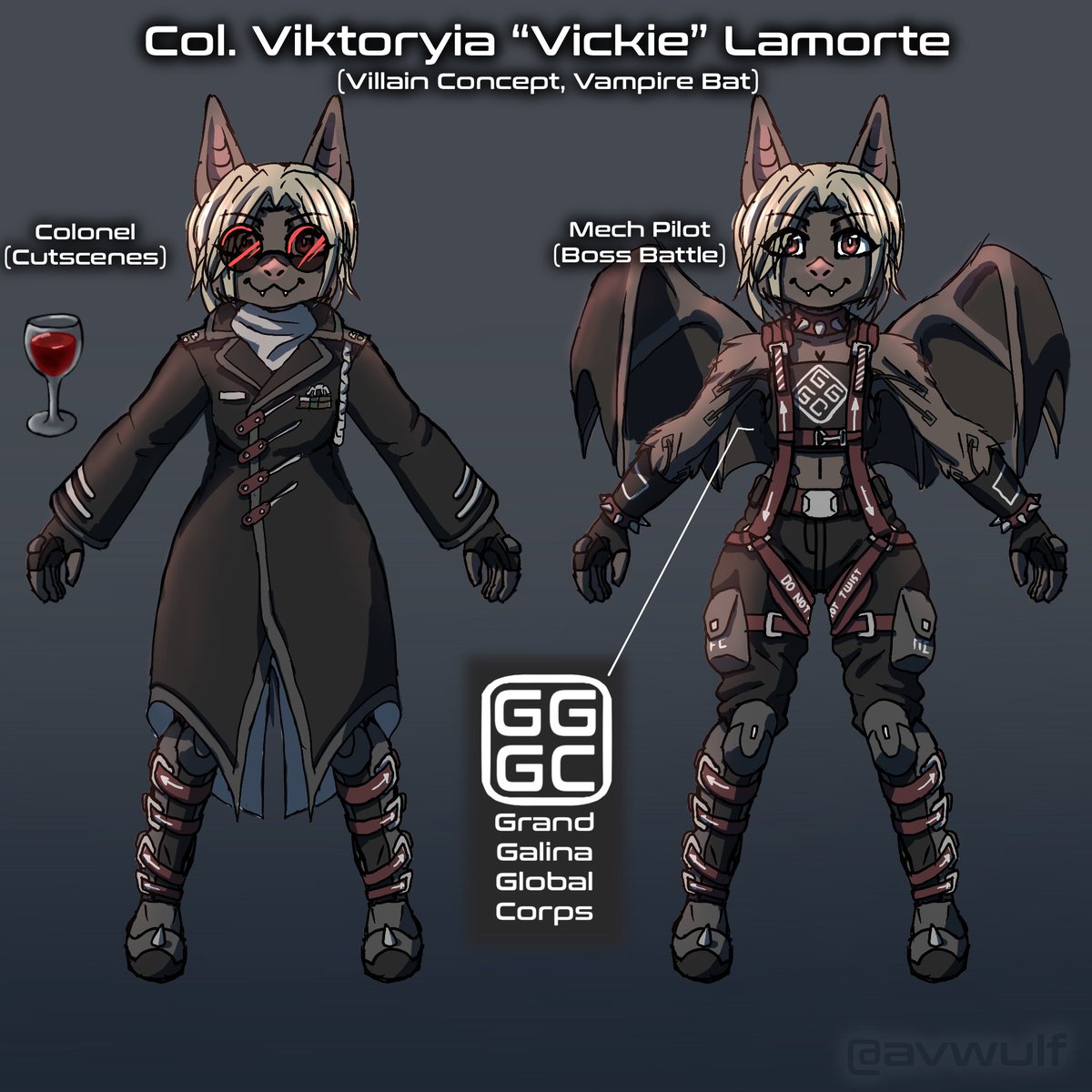 AvWulf's tweet photo. Trying to make a cool villain character design, if anyone has critique.
#indiedev #furry #digitalart https://t.co/5p9y7sFjtc