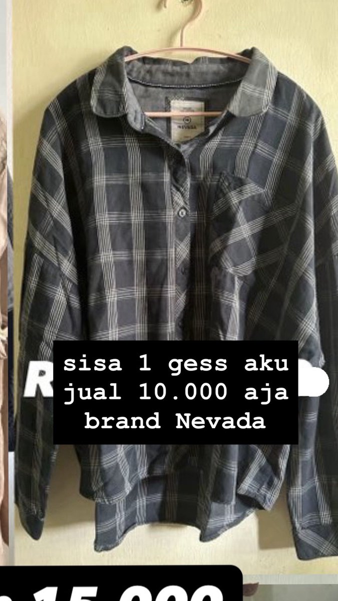 mlgpreloved's tweet photo. wts kemeja 10rb ajaaa. pengiriman besok🤍 https://t.co/WHbZgJk7LK