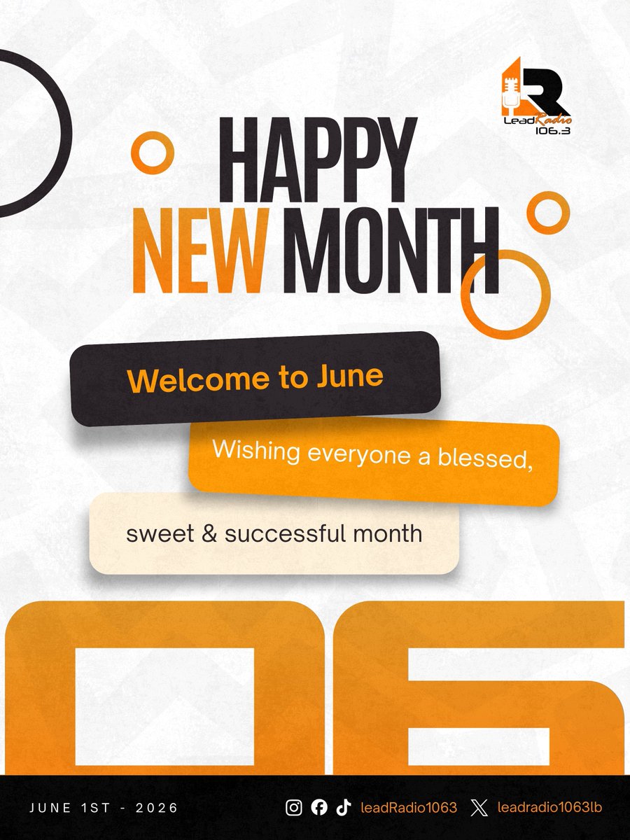 leadradio1063ib's tweet photo. Welcome to a brand-new month filled with fresh opportunities, exciting moments, and endless possibilities. Thank you for tuning in, engaging with us, and making us a part of your daily routine.

Keep your dial locked on Lead Radio 106.3 FM your voice, your vibe, your station. https://t.co/UsY98dVdCu