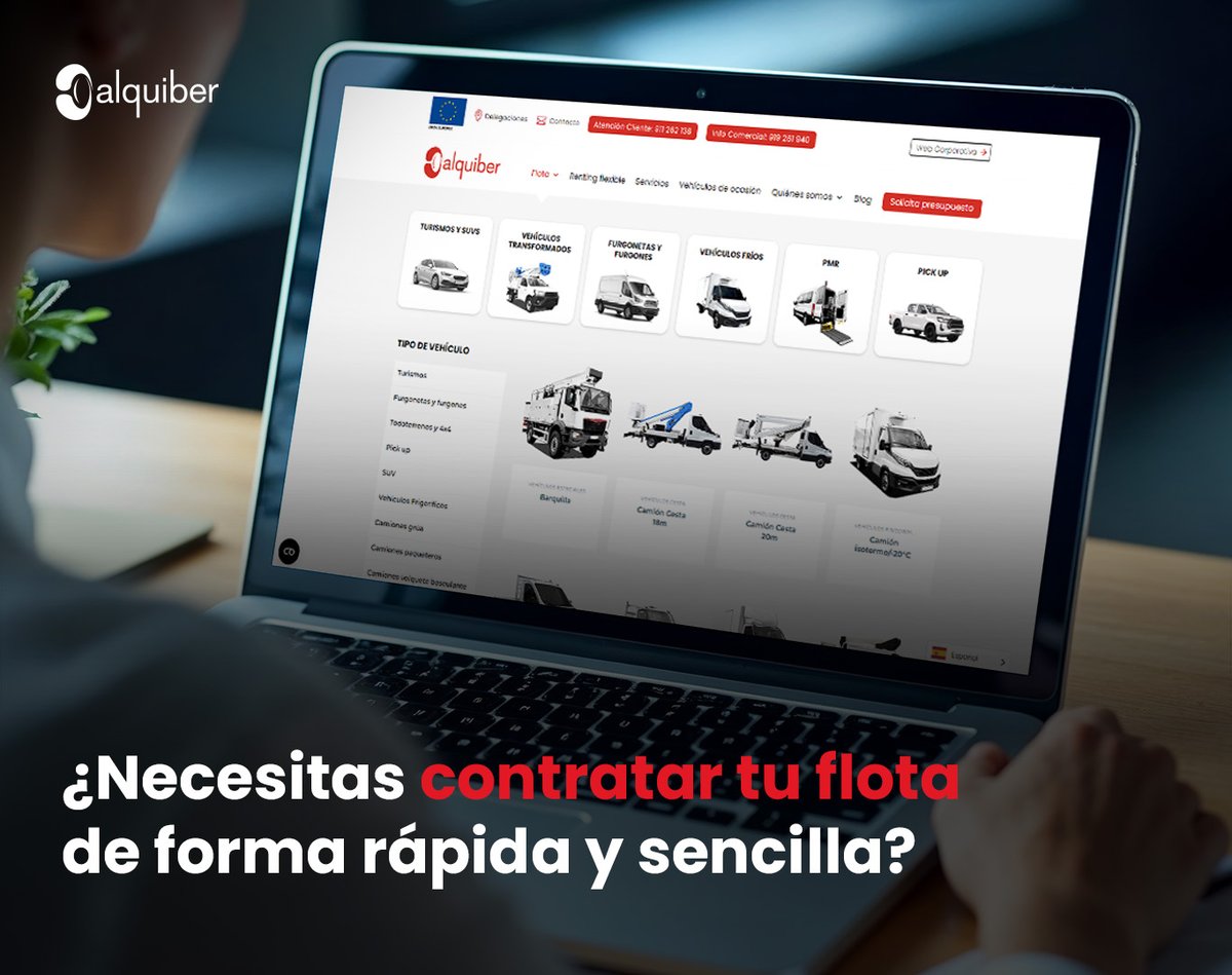 AlquiberRenting's tweet photo. Entra en 🌐 https://t.co/1A9W4m9o3t y solicita tu presupuesto online respondiendo a tres sencillas preguntas:

1️⃣ Qué tipo de vehículo necesitas.
2️⃣ Cuánto tiempo lo vas a utilizar.
3️⃣ Cuántos kilómetros tienes pensado realizar.

Nosotros nos encargamos de todo lo demás 😉 https://t.co/jqdAsZTo2k