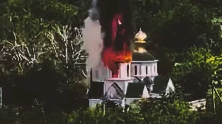 MamedovGyunduz's tweet photo. The Church of the Nativity of the Blessed Virgin Mary in Zakitne, Donetsk region, was destroyed by fire after an incendiary munition was dropped from a drone. Churches, mosques, synagogues, and other religious sites continue to be damaged and destroyed as a result of the war. Such attacks harm the cultural and spiritual heritage of local communities.
#WarCrimes