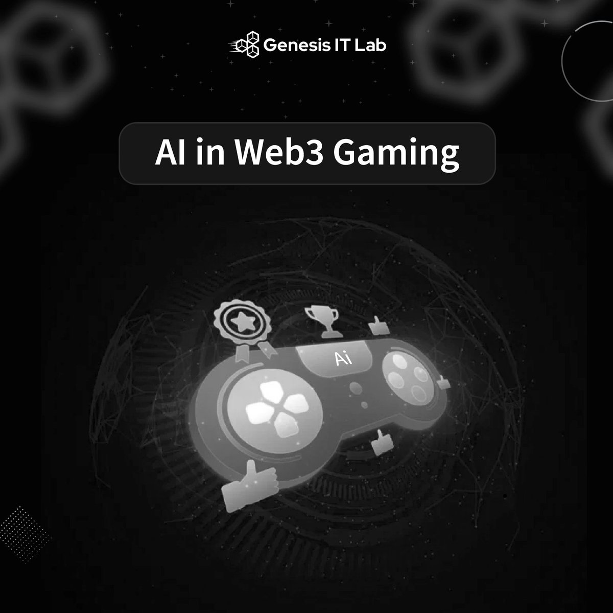 GenesisLabCom's tweet photo. AI is reshaping the gaming experience in Web3 ecosystems.
It creates smarter and more interactive virtual environments.

✨ Use cases:
🔹 Intelligent NPCs
🔹 Personalized gameplay
🔹 In-game economies
🔹 Anti-cheat systems

AI makes gaming more immersive and adaptive.

#Web3Gaming #AI #Blockchain #Gaming #Metaverse
