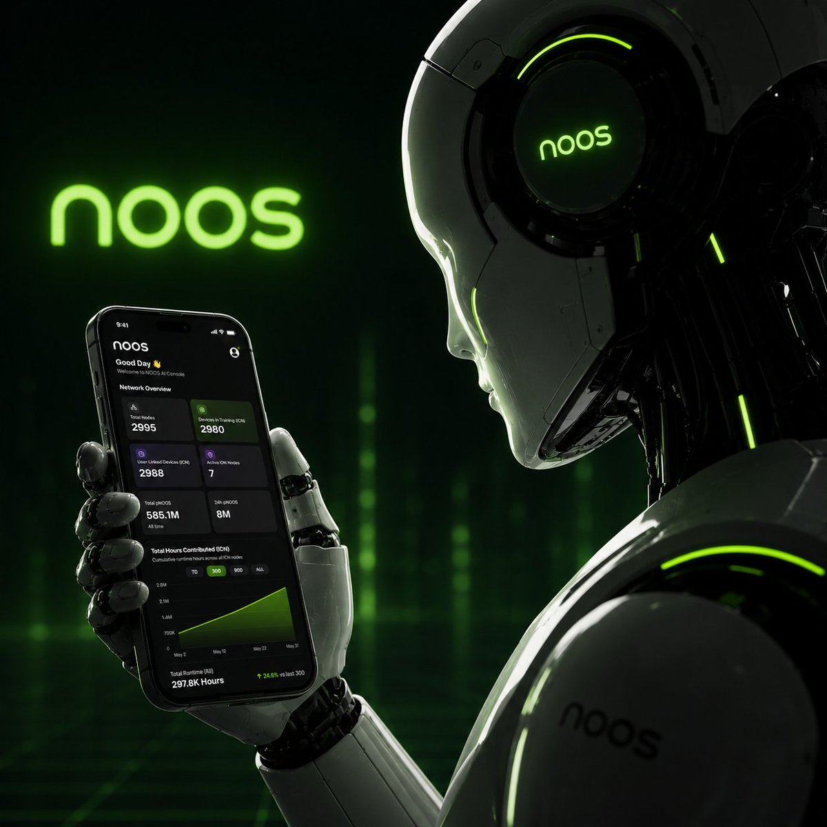 NoosProtocol's tweet photo. Every AI Agent needs a continuously available compute network behind it.

Agents are the brain.
Compute is the lifeblood. 

#Noos #AIAgent #ComputeNetwork https://t.co/hF7tka4YwY