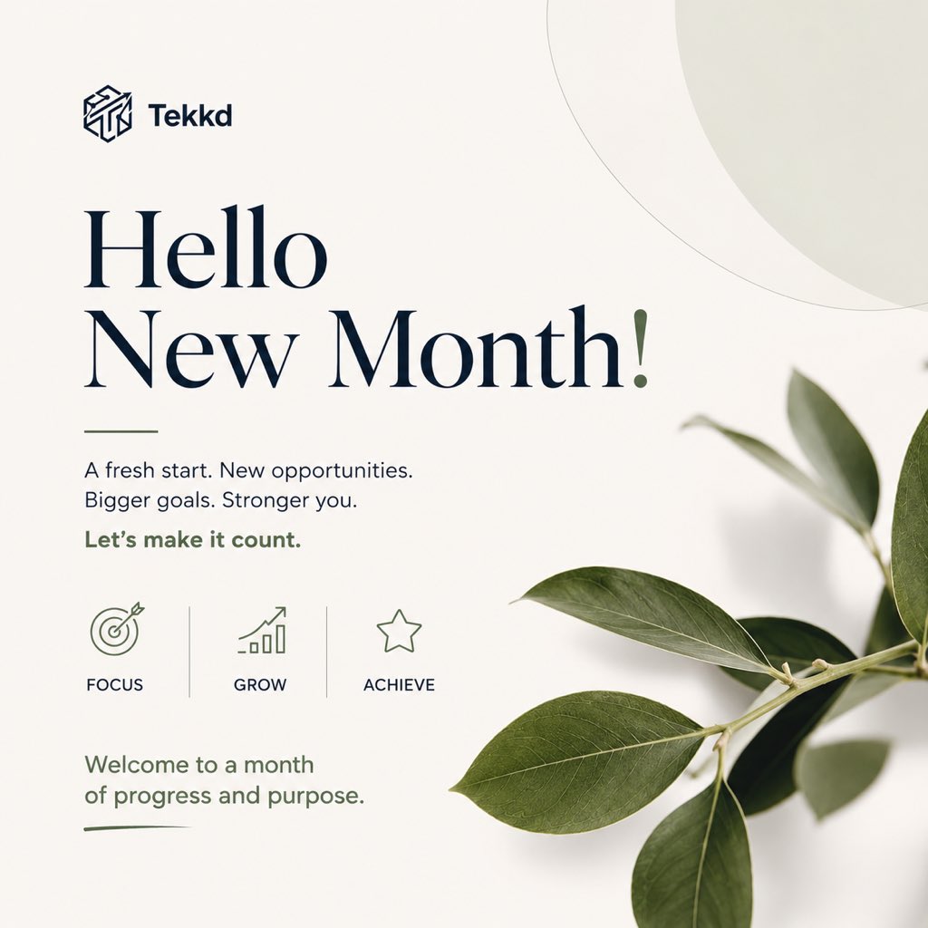 tekkd_ng's tweet photo. Hello, June. ✨

A new month brings new opportunities to build, grow, and move forward. Here’s to fresh ideas, meaningful progress, and achieving more than we imagined.

Let’s make it count.

#HelloJune #NewMonth #Tekkd https://t.co/mJ9SGdcwQh