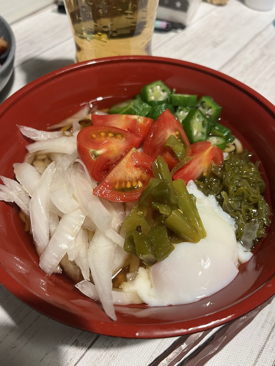 Th19901011's tweet photo. 最近晩飯は
連日ネバネバうどん食うてます🐶✨ https://t.co/eKAwAmDDzz