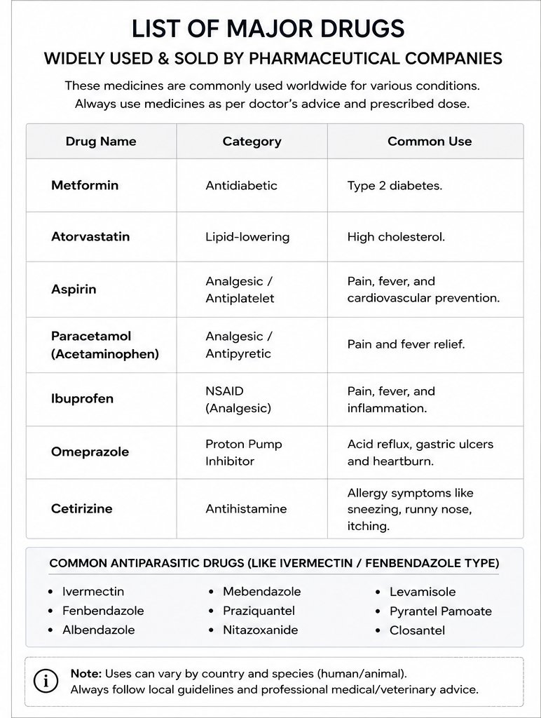 ziverdokits's tweet photo. Knowledge is important when it comes to medicines. Learn about common pharmaceutical products, their categories, and where they are generally used.
#MedicineFacts #PharmaIndustry #HealthcareLearning #DrugInformation #MedicalKnowledge #HealthEducation #PharmaceuticalScience https://t.co/wBoR2vS4Ri