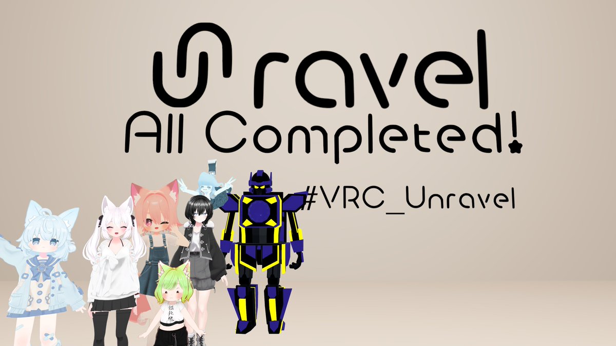 mt_ria_vr's tweet photo. #VRC_Unravel
おかしくなっちゃった3つの謎解きワールドを巡る謎ワ！
ちょこちょこ役に立ったかもしれないけど基本的にワイワイ解いてるのを眺めてただけに等しい。。 https://t.co/uyskHe2a31