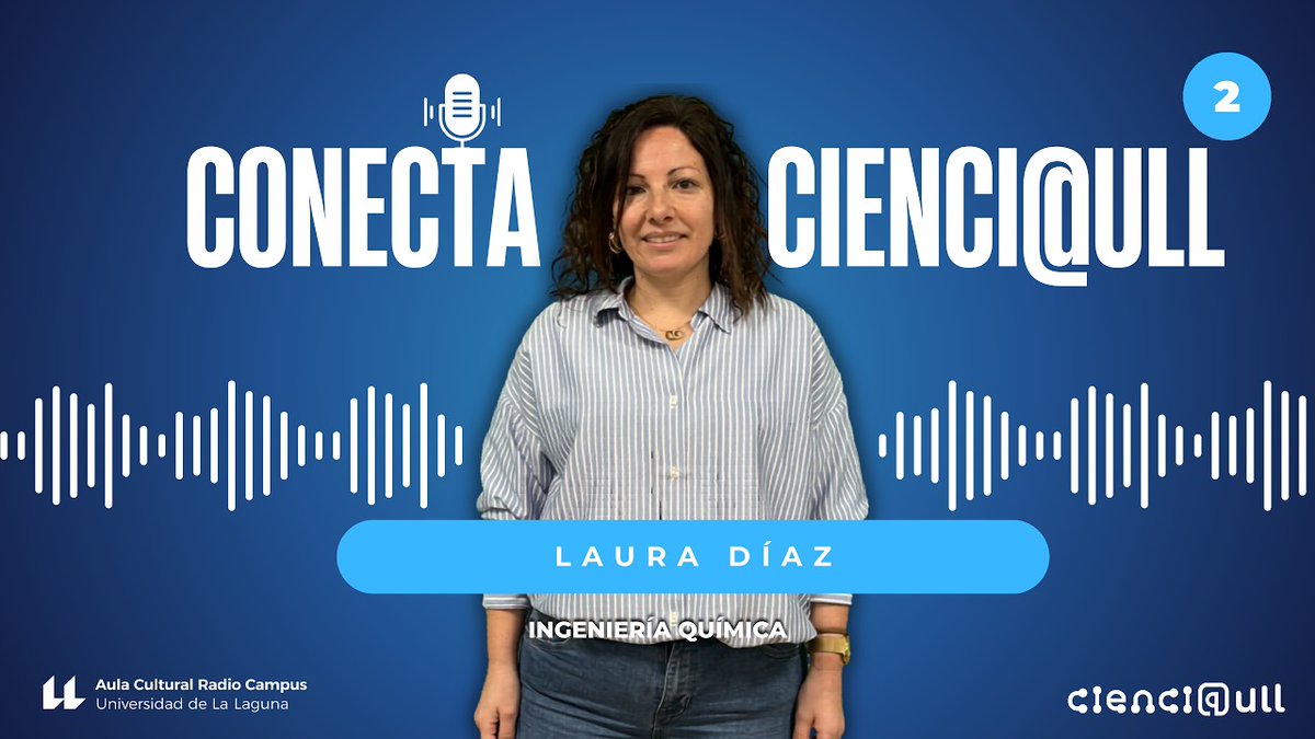CienciaULL's tweet photo. 🎙️Laura Díaz, ingeniera química de la @ULL, es la siguiente invitada de Conecta Cienci@ULL, un radio-pódcast que busca fortalecer la cultura científica

¿Pueden los residuos convertirse en energía sostenible? ▶️ https://t.co/DZU7qUwjEs 

Colabora @RadioCampusULL 

@fg_ull https://t.co/iB7QoTosg0