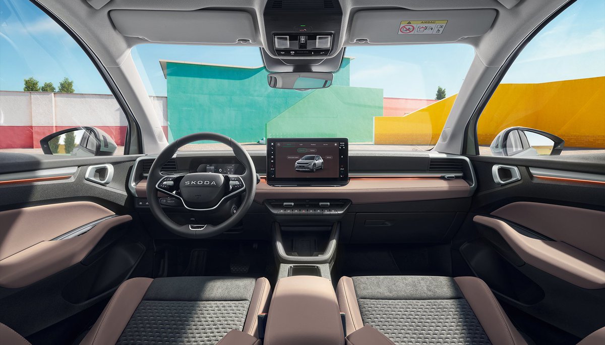 WorldOfCarsIND's tweet photo. 🚘✨ The future of accessible EVs is here.
Meet the all-new Škoda Epiq – bold design, smart tech, and everyday practicality.
⚡ Entry-level EV crossover that makes electric mobility attainable.
#ŠkodaEpiq #ŠkodaEV #ElectricFuture
@skodaautonews
#Skoda https://t.co/gqYQZqQgwD