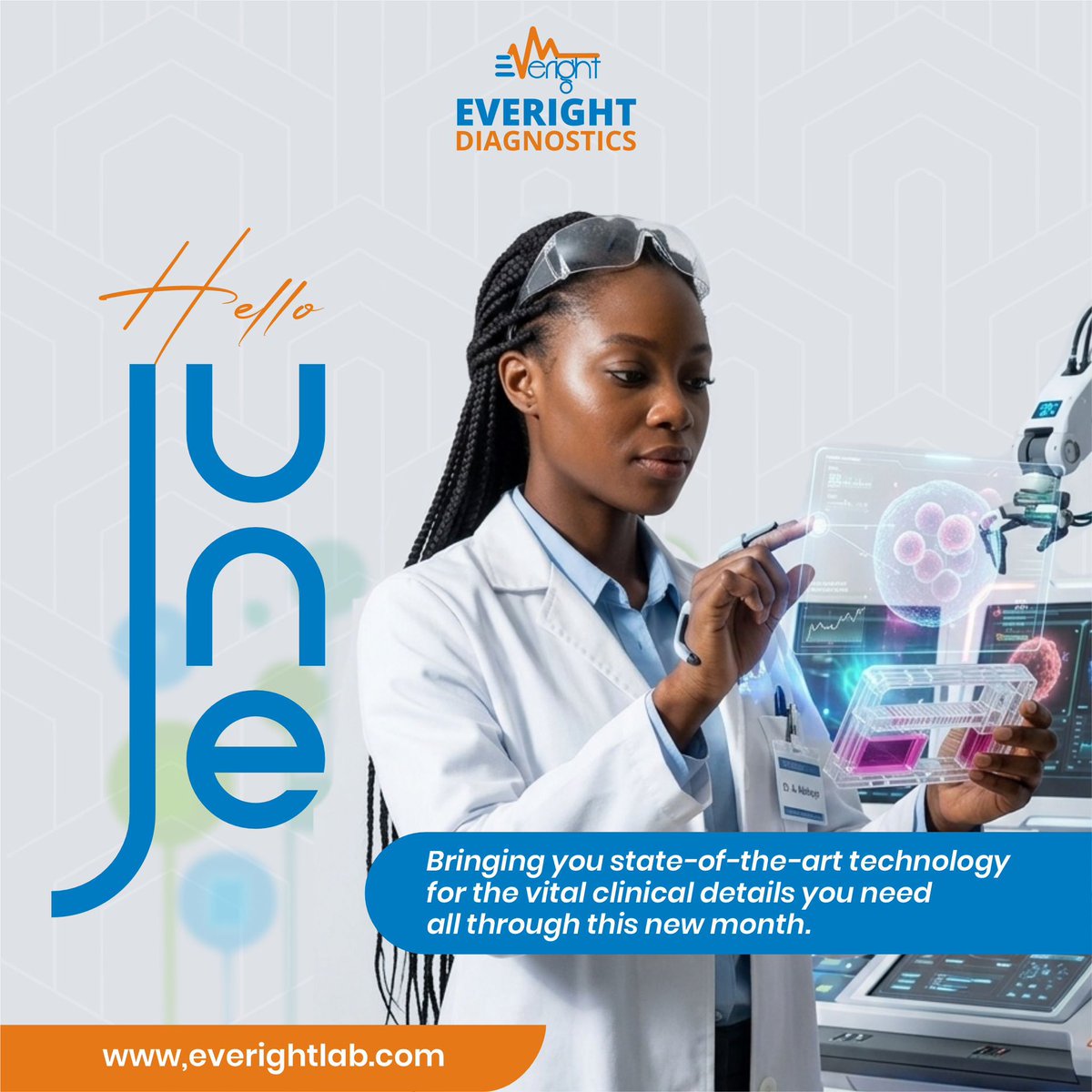 everightlab's tweet photo. Welcome to June! New Month, Renewed Commitment to Your Health.
A new month brings a fresh opportunity to prioritize what matters most, your well-being. Don’t wait for symptoms to show before taking action. Early detection remains the ultimate key to a long, healthy life. https://t.co/QP4Hk3WVzC