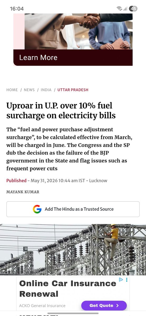 yashph's tweet photo. #uttarpradesh #government #hike the prices of #electricity by 10% @myogiadityanath @myogioffice @narendramodi @BJP4UP @BJP4India . 
aam aadmi hi kyu pista hai , mehangai ki maar se ! 
#fuel 
#gas 
&amp; now #light @the_hindu https://t.co/VKVDvI6ytS