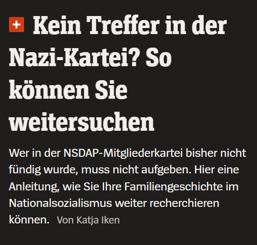 arnd68's tweet photo. Gibt es wirklich Menschen, die so verzweifelt suchen und sich in der Nacht ins Kissen weinen, nur weil sie nichts finden? Warum überhaupt diese Suche?

Ich hab meinen Opa nie kennengelernt, meine Oma war die liebste Frau die ich kenne. Daran würde sich nichts ändern, wenn sie plötzlich in einer Kartei auftaucht.

Aber wahrscheinlich muss aktuell einfach alles zum Thema in die Medien gedrückt werden, damit sich der normale Deutsche bitte weiterhin schuldig fühlt.

Ob das auch noch in 200 Jahren der Fall sein wird?