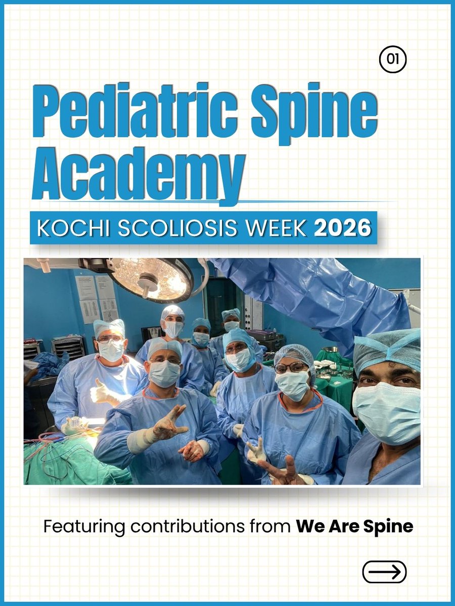 wearespine's tweet photo. Education in medicine never stops. At Kochi Scoliosis Week 2026, specialists gathered to advance pediatric deformity correction. Proud of Dr. Abhay Nene &amp; the We Are Spine team for sharing expertise. 

#wearespine #kochiscoliosisweek #pediatricspine #spinecare #spinesurgery https://t.co/LD5jQ8QvaI