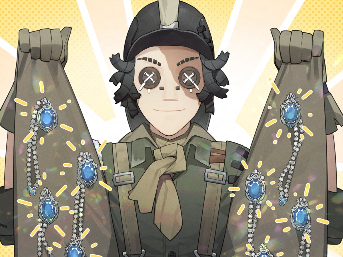 EmmaIdentityVJP's tweet photo. えへへ……
そんなにじゃらじゃらしてたら✨
ちょっと気になっちゃうの👀

もうすぐ始まる宝探し、
エマも気になってるの！

#第五人格 #IdentityV
#第五で一攫千金 #エマの日常 https://t.co/Yi7GKrpOlA