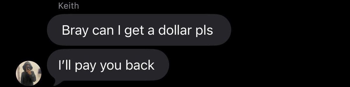 marginsofbray's tweet photo. And yes u gotta pay me back bc i want my dollar https://t.co/tmYn8BEFPM