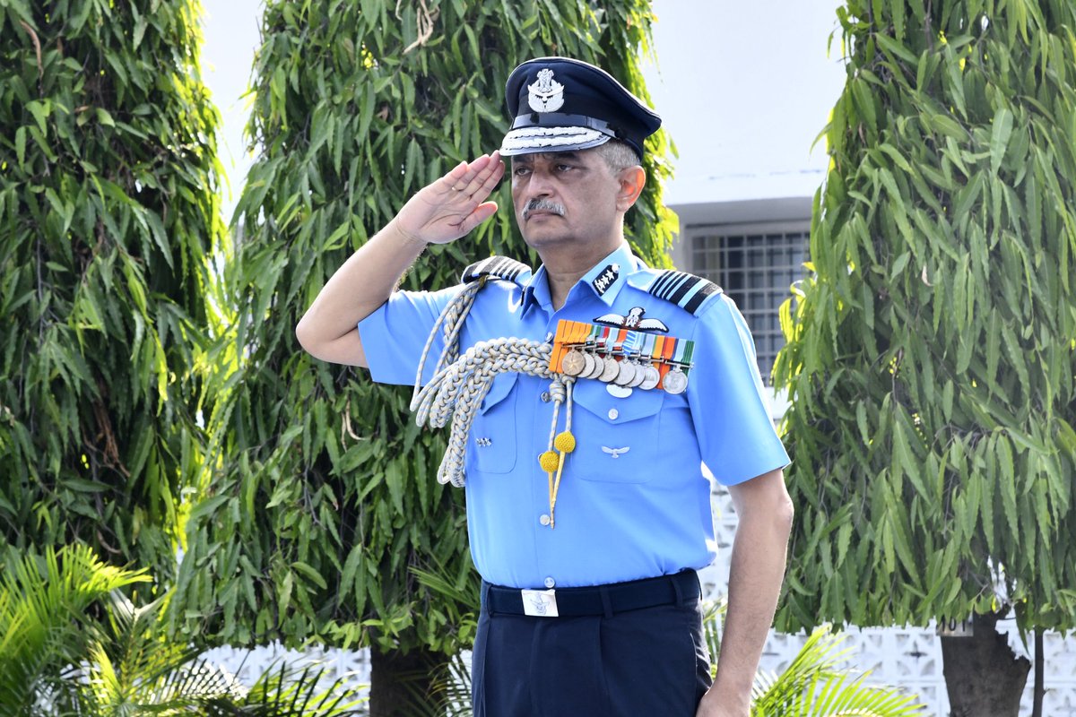 IAF_MCC's tweet photo. Air Marshal Tarun Chaudhry assumed charge as Air Officer Commanding-in-Chief, Central Air Command on 01 Jun 2026. Commissioned into the Fighter stream of the Indian Air Force in Dec 1989, he brings vast operational and leadership experience. Prior to this appointment, he was serving as Senior Air Staff Officer at HQ Southern Air Command.

He succeeds Air Marshal B Manikantan, who superannuated on 31 May 2026 after rendering four decades of distinguished service.

#Leadership #CentralAirCommand #IndianAirForce

@DefenceMinIndia
@SpokespersonMoD
@HQ_IDS_India
@adgpi
@indiannavy
@CareerinIAF